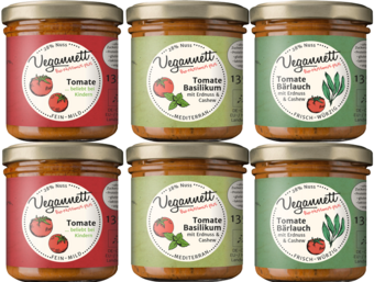 veganer Brotaufstrich - 6er Pack gemischt