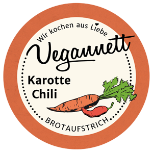 Vegannett Veganer Brotaufstrich Sorte Karotte